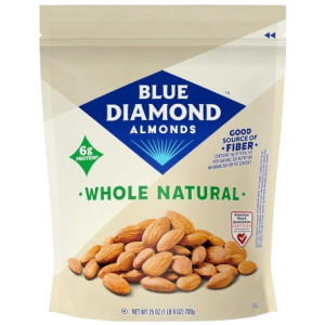 Blue Diamond Almonds Whole Natural Raw Snack Nuts (25 Oz)