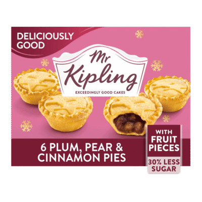 Mr Kipling 6 Deliciously Good Plum Pear And Cinnamon Pies