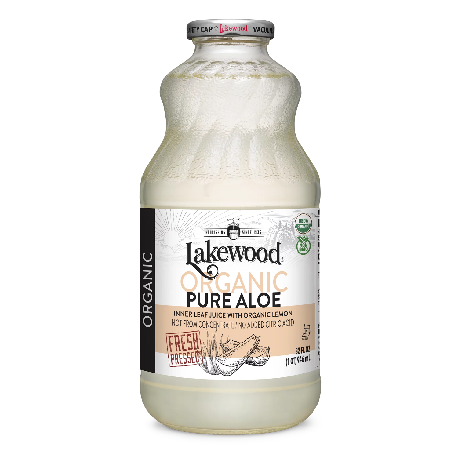 Lakewood Organic Aloe Vera Juice, 32 FL oz