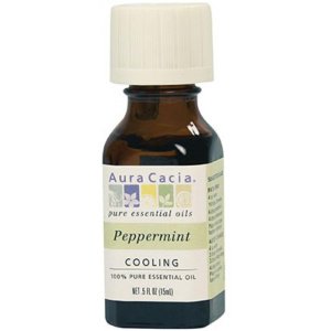 Aura Cacia Peppermint Essential Oil, 0.5 oz