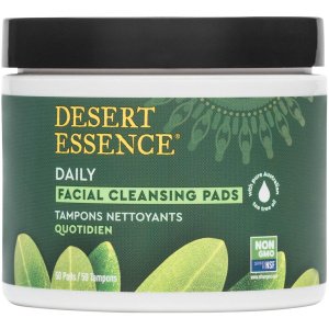 Desert Essence Tea Tree Cleansing Pads (contains 50 pads)
