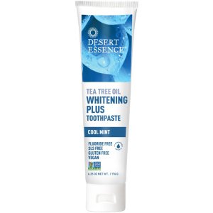 Desert Essence Tea Tree Whitening Plus Fluoride Free Toothpaste 6.25 oz