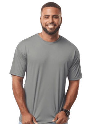 Sun Island Jamaica Adult Performance Wear Uni-Sex T -Shirt (for Exercise and Sports) Grey XL