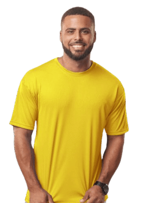 Sun Island Jamaica Adult Performance Wear Uni-Sex T -Shirt (for Exercise and Sports) Yellow XL