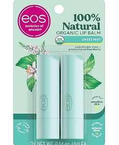 Eos 100% Natural & Organic Lip Balm Sticks- Sweet Mint