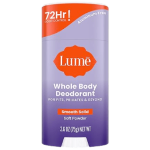 Lume Whole Body  Aluminium Free & Baking Soda Free Deodorant - Smooth Solid Stick- 72 Hour Odor Control