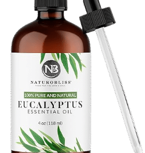 NaturoBliss 100% Pure Natural Undiluted Eucalyptus Essential Oil (4oz) Premium Therapeutic Grade