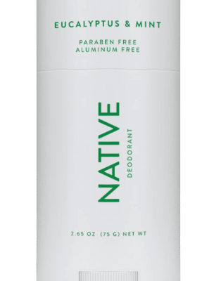Native Aluminum Free Deodorant for Men and Women with Baking Soda, Eucalyptus & Mint