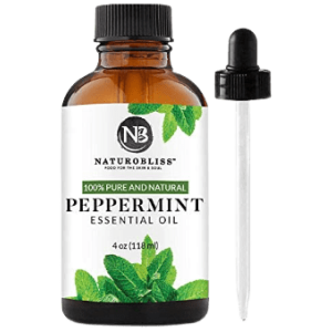 NaturoBliss Peppermint Essential Oil, 100% Pure and Natural Therapeutic Grade, Premium Quality Peppermint Oil (4 fl. Oz)