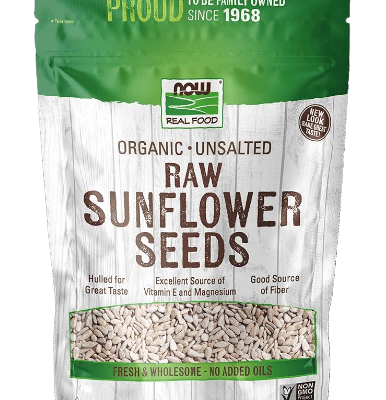 NOW Foods, Certified Organic Sunflower Seeds, Raw and Unsalted (16 0z)