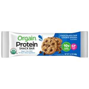 Orgain Vegan Protein Bar (Chocolate Chip Cookie Dough) Single Pack