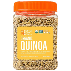 BetterBody Foods Organic Quinoa (Vegan, Gluten Free, Low Glycemic Rice Replacement) 24 ounce
