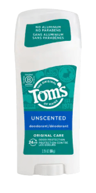Tom’s Natural Unscented Deodorant (Aluminium free)