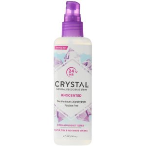 Crystal Unscented Body Spray Deodorant 4 oz