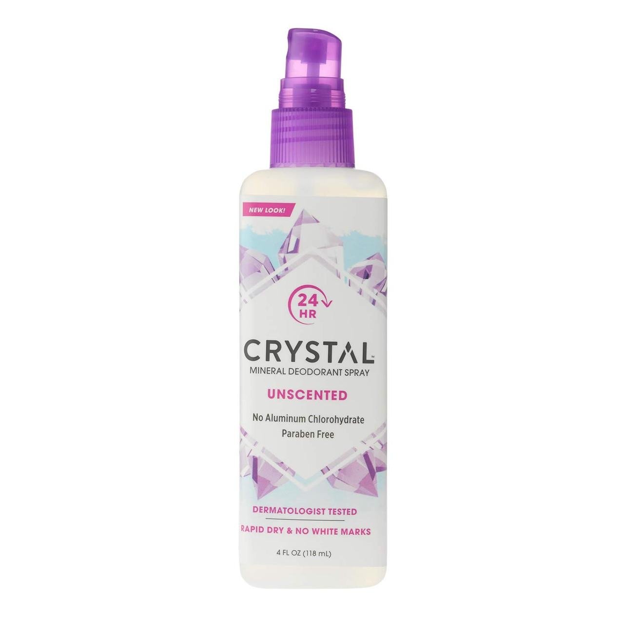 Crystal Unscented mineral deodorant spray Crystal Unscented Body Spray Deodorant 4 oz - Image 1
