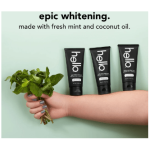 Hello Activated Charcoal Epic Teeth Whitening Fluoride Free Toothpaste (Fresh Mint and Coconut Oil) - Image 4