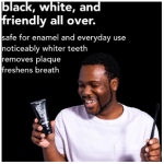 Hello Activated Charcoal Epic Teeth Whitening Fluoride Free Toothpaste (Fresh Mint and Coconut Oil) - Image 3