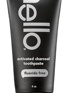 Hello Activated Charcoal Epic Teeth Whitening Fluoride Free Toothpaste (Fresh Mint and Coconut Oil)