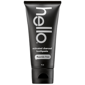 Hello Activated Charcoal Epic Teeth Whitening Fluoride Free Toothpaste (Fresh Mint and Coconut Oil)
