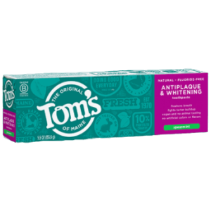 Tom’s Fluoride-Free Antiplaque & Whitening Toothpaste (Spearmint)