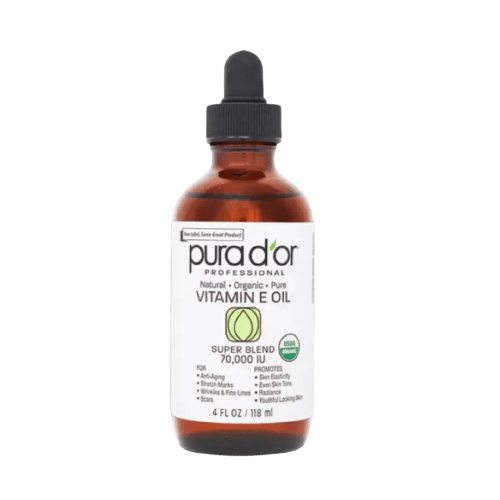 PURA D'OR Organic Vitamin E Oil Blend 70,000 IU 4oz