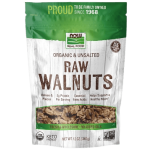 NOW Foods, Certified Organic Walnuts, Raw and Unsalted, Halves and Pieces (12 oz)