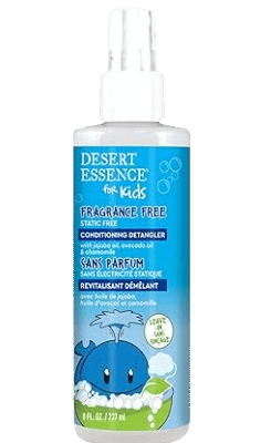 Desert Essence Kids Cruelty-Free Conditioning Detangler Spray (Fragrance Free) 8 oz