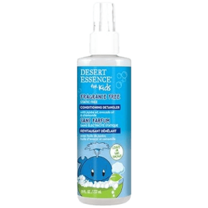 Desert Essence Kids Cruelty-Free Conditioning Detangler Spray (Fragrance Free) 8 oz
