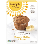 Simple Mills Almond Flour Baking Mix, Banana Muffin & Bread Mix (Gluten Free) 9 oz