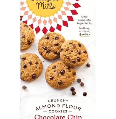 Simple Mills Almond Flour Crunchy Chocolate Chip Gluten Free Cookies