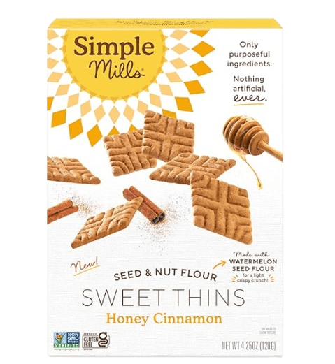 Simple Mills Honey Cinnamon Seed & Nut Flour Sweet Thins (Paleo Friendly)