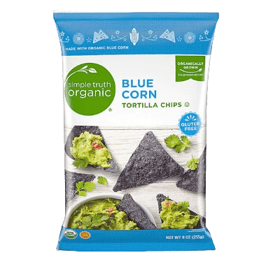 Simple Truth Organic Tortilla Chips Blue Corn, 9 oz
