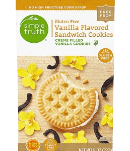 Simple Truth Sandwich Cookies Creme Filled Gluten Free Vanilla 8 oz