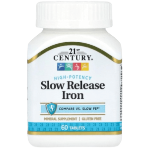 21st Century Slow Release Iron Tablets, 60 Count