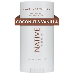 Native Aluminum Free Deodorant for Men and Women with Baking Soda, Coconut & Vanilla