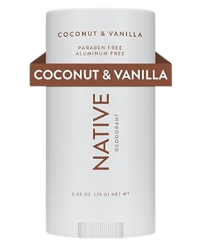 Native Aluminum Free Deodorant for Men and Women with Baking Soda, Coconut & Vanilla