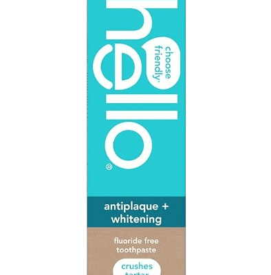 hello Antiplaque and Whitening Fluoride Free Toothpaste