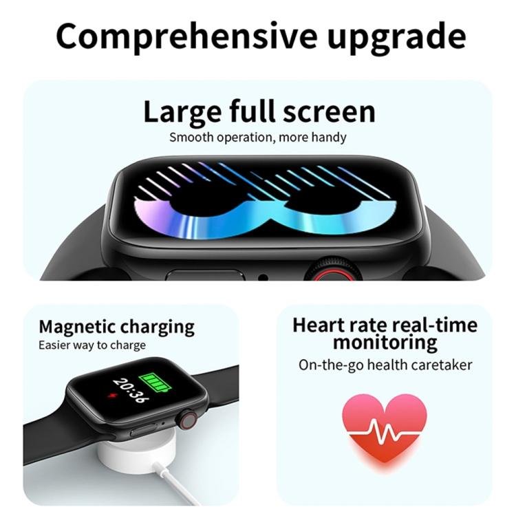 T900 PRO MAX L BIG 1.92 inch Large Screen Waterproof Smart Watch, Support Heart Rate / Blood Pressure / Oxygen / Multiple Sports Modes (Black) - Image 3