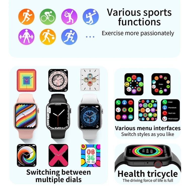 T900 PRO MAX L BIG 1.92 inch Large Screen Waterproof Smart Watch, Support Heart Rate / Blood Pressure / Oxygen / Multiple Sports Modes (Black) - Image 2