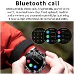 ET482 1.43 inch AMOLED Screen Sports Smart Watch Support Bluetooth Call / ECG Function(Blue Silicone Band) - Image 3