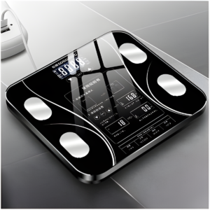 LCD Display Body Electronic Smart Weight Scale (Black)