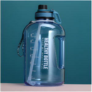 2.2L Large-Capacity Motivational Water Bottle with Straw