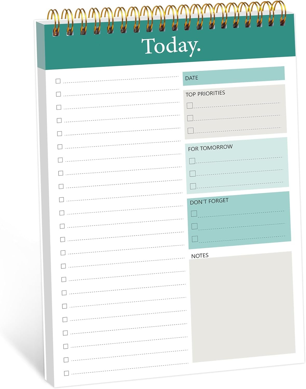 Daily Planner Notepad (Undated to Allow for Future Use)